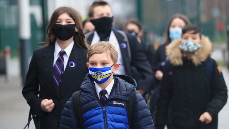 After 2 months of home learning UK students back to school