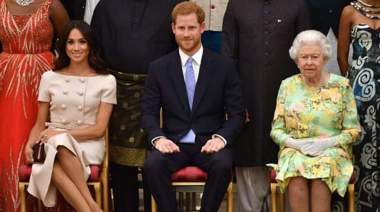 Harry and Meghan meet Queen Elizabeth for the first time since their move to the US