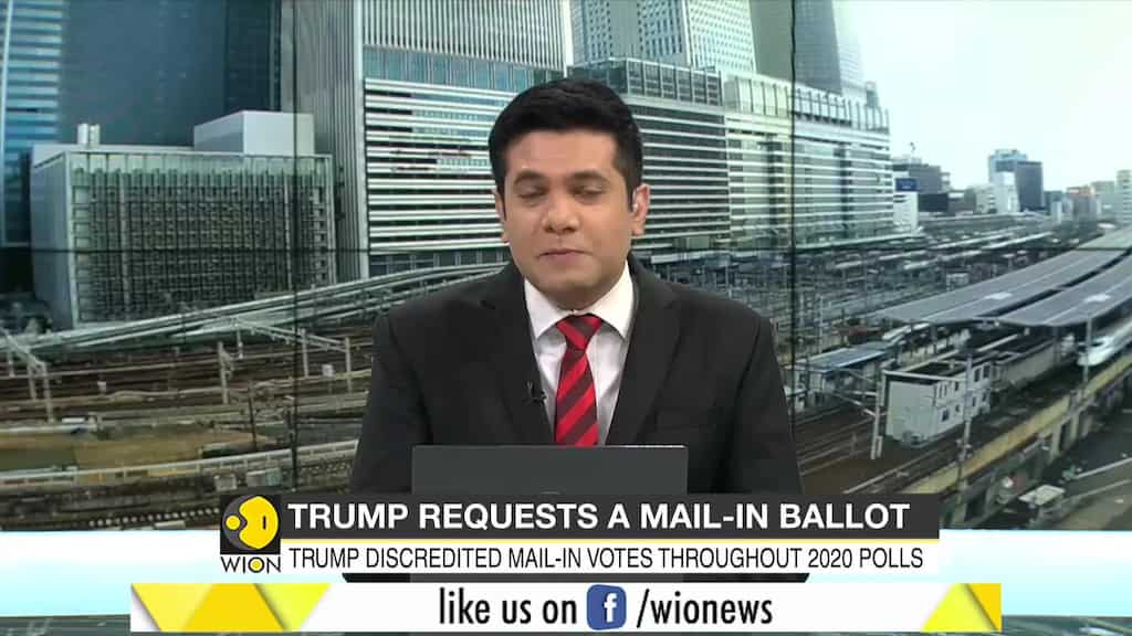 After crying 'fraud' for months, Trump requests mail-in ballot in Florida