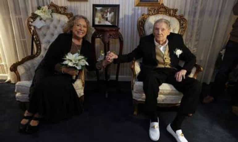 Rock pioneer Jerry Lee Lewis renews marriage vows with seventh wife