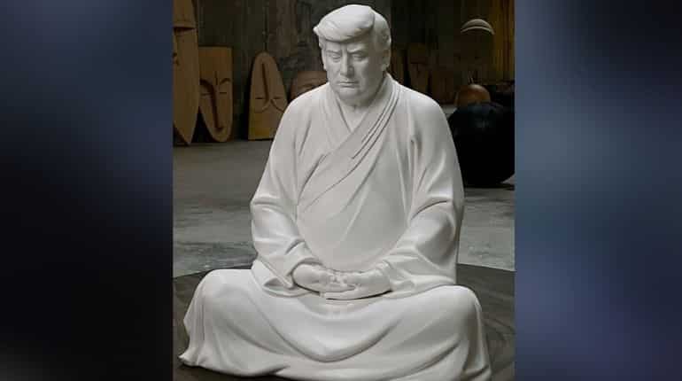Chinese entrepreneur selling Donald Trump's Buddha statue at this price Chinese entrepreneur selling Donald Trump's Buddha statue at this price