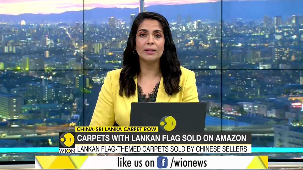 Row over carpets with Sri Lankan national flag