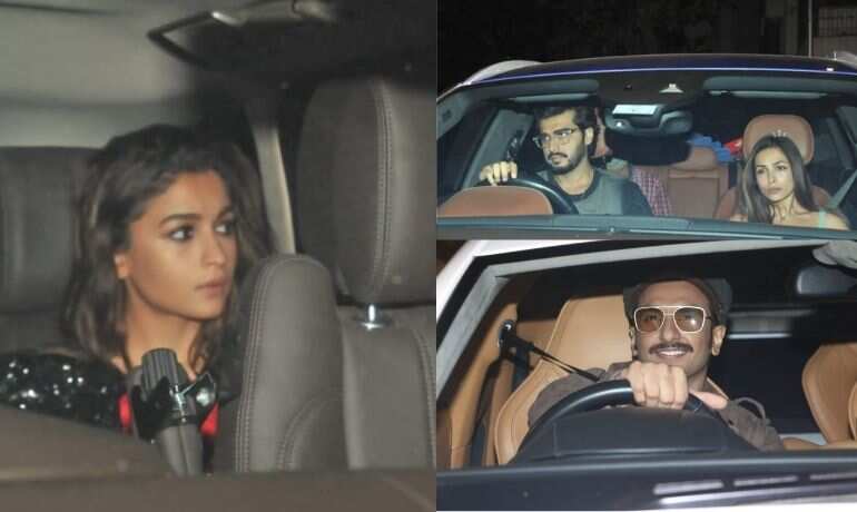 Alia Bhatt rings in 28th birthday at Karan Johar's home; Deepika-Ranveer in attendence