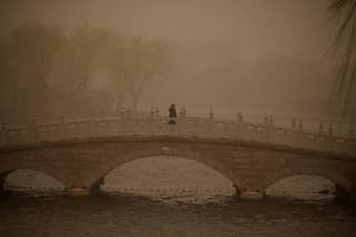 Chinese capital Beijing witnesses hazardous sandstorm for second time in 2 weeks