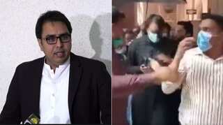 Watch: Protesters throw ink at Pakistan PM Imran Khan's special assistant outside Lahore court