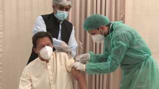 Pakistan PM gets vaccinated against coronavirus with Chinese vaccine Sinopharm