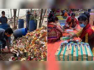 Phool-proof: Indian group turns Ganga's waste to incense sticks