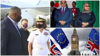 Top 10 world news: Lloyd Austin in India, Tanzania's first female president, and more