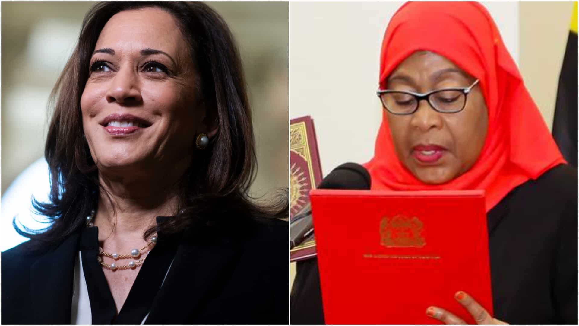 Kamala Harris, first female US VP, congratulates Tanzania's first woman president Kamala Harris, first female US VP, congratulates Tanzania's first woman president