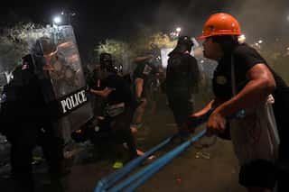 Dozens of Thai protesters injured after rally near king's palace