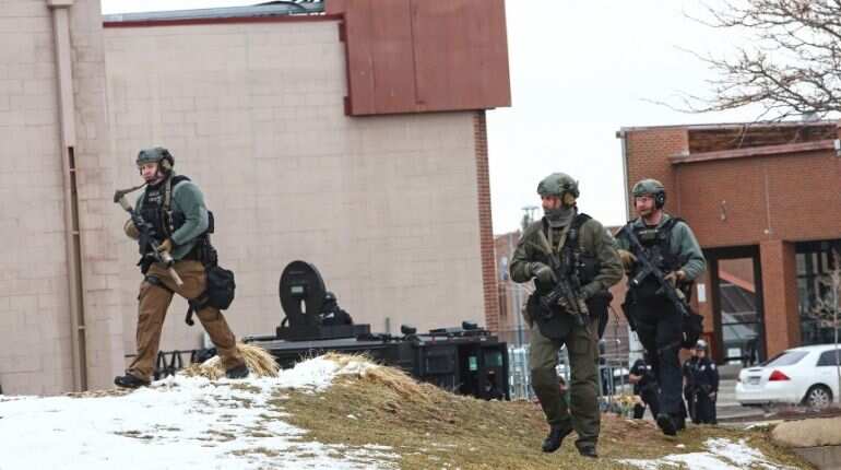 Gunman opens fire in grocery store in Colorado, at least 10 killed