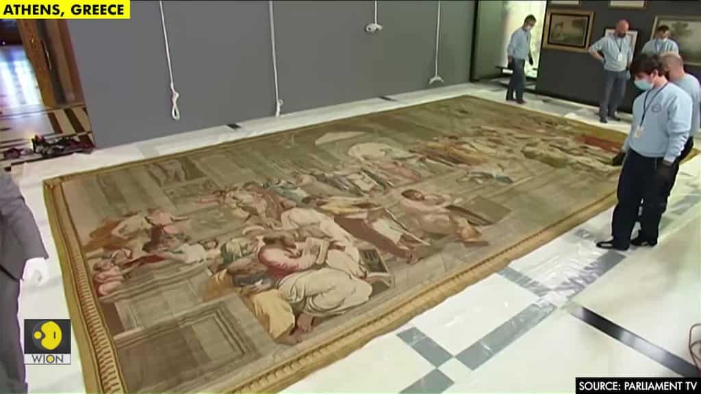 France lends tapestry to Greece in honour of bicentenary Independence Day anniversary