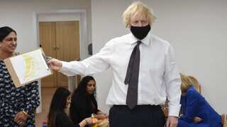 'Pub? Yes, Haircut? No': Boris Johnson explains COVID vaccine certificates while painting bananas