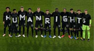 Germany players in 'Human Rights' message ahead of World Cup qualifier