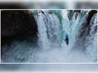 Extreme kayaker explores Iceland's stunning waterscape