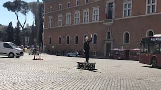 'Reminder of beautiful times': Rome witnesses first female traffic cop to work atop podium