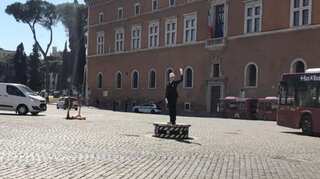 'Reminder of beautiful times': Rome witnesses first female traffic cop to work atop podium