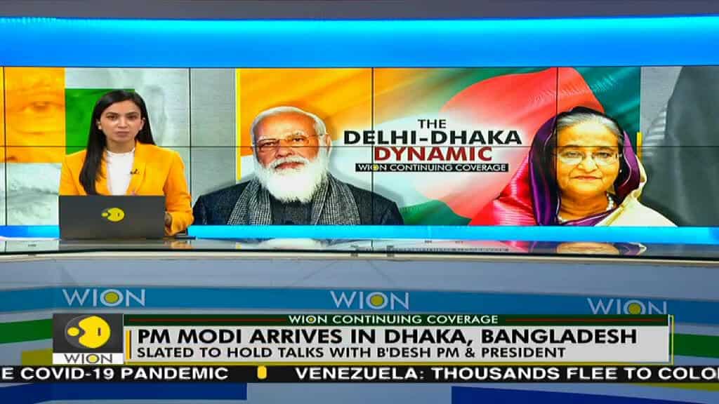 PM Modi receives 'Guard of Honour' at Dhaka airport