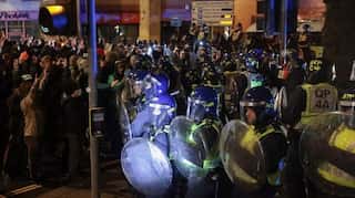 Police arrests 10 people at violent protest in Bristol, England