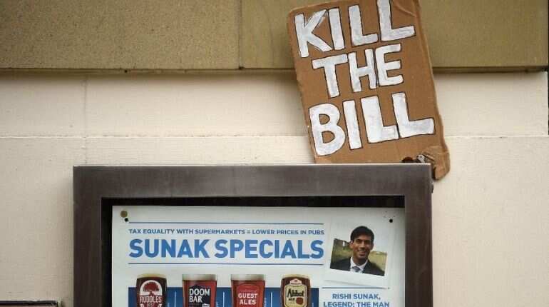 UK PM calls attack on police 'disgraceful' during 'Kill the Bill' protests