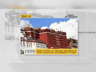 March 28 in history: China dissolves Tibet government and more