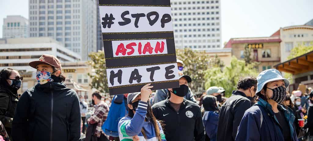 United States: Protestors march in support of Asian American Community