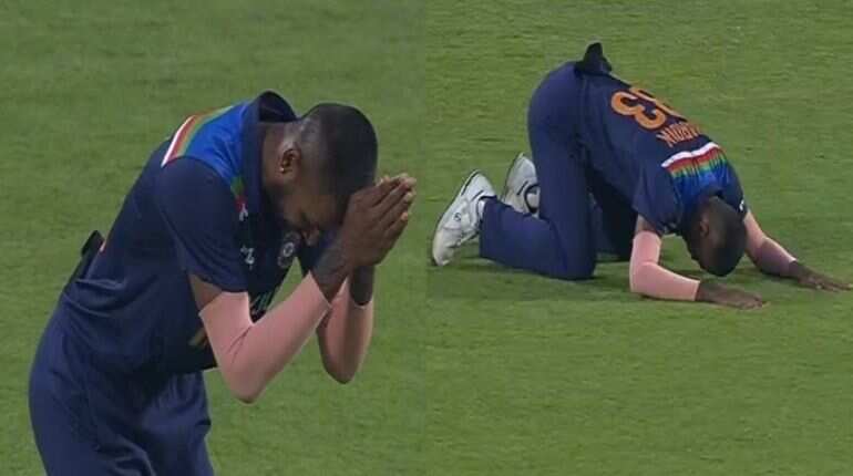 WATCH| Hardik Pandya's hilarious reaction after Ben Stokes' dismissal WATCH| Hardik Pandya's hilarious reaction after Ben Stokes' dismissal