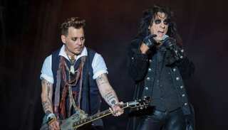 Johnny Depp's bandmate Alice Cooper says there's 'no drama' between them amid legal woes