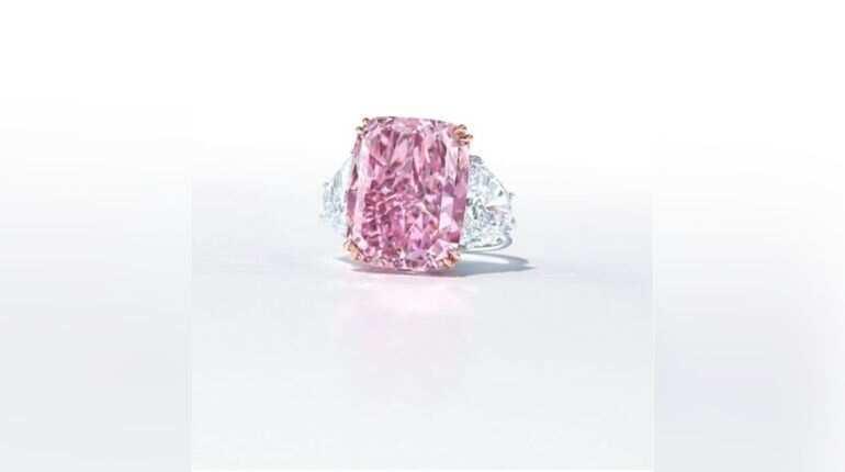 Largest purple-pink diamond ever to go on sale at Christie's Hong Kong auction 