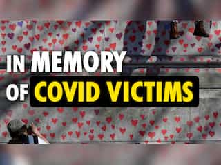 150,000 hearts painted in London to remember COVID victims | The National Covid Memorial Wall