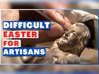 Religious artisans facing difficult Easter as sales drop