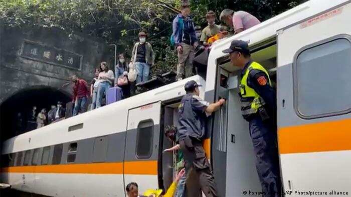More than 40 people dead as Taiwan train derails in tunnel More than 40 people dead as Taiwan train derails in tunnel