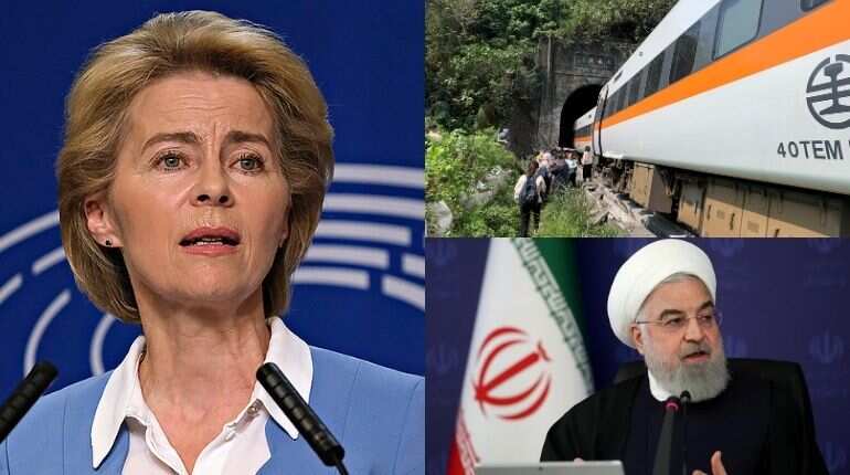 Top 10 world news today: EU denounces China's 'harassment', 48 dead in Taiwan train crash and more