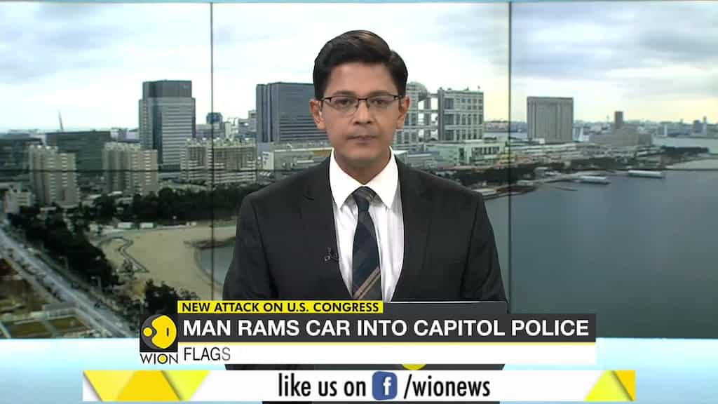 A Police Officer has died in the United States after a man rams a car into US capitol Police