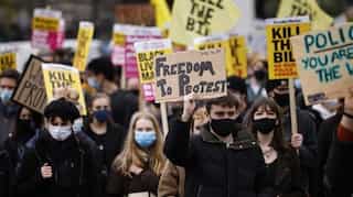 Over 100 nabbed, 10 officers injured in London's 'Kill the Bill' protests