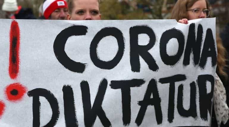 Thousands protest against strict coronavirus restrictions in Germany