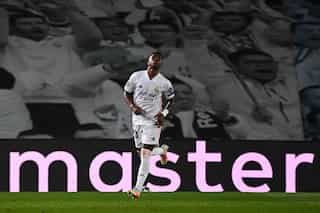Vinicius double puts Real Madrid on top against Liverpool