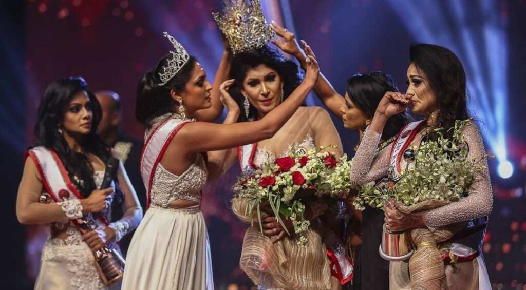 Mrs World arrested for yanking crown off Mrs Sri Lanka, injuring her