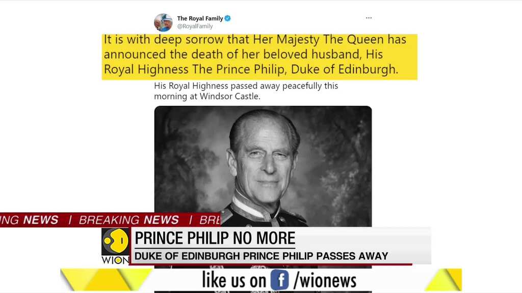 Duke of Edinburgh Prince Philip passes away