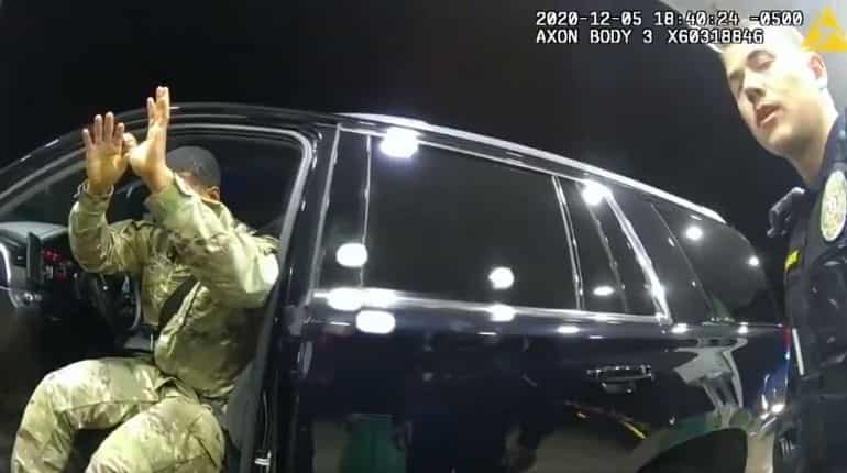 Police officers use excessive force on US army officer of Black-Latino origin