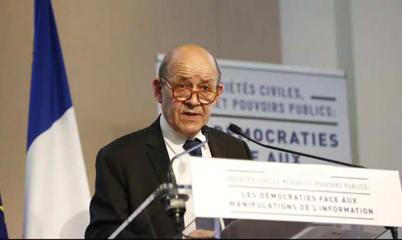 French Foreign Minister Le Drian on a 3-day visit to India