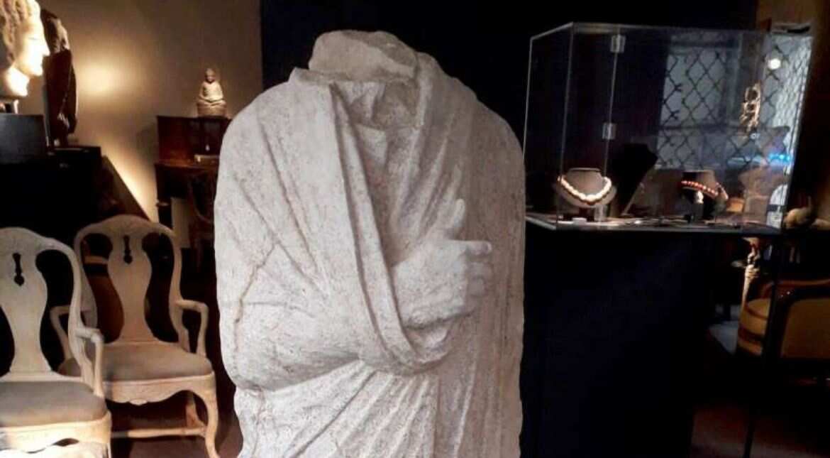 Stolen ancient Roman statue found in Brussels antiques shop Stolen ancient Roman statue found in Brussels antiques shop