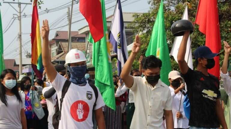 Myanmar security forces arrest prominent leader of campaign against coup
