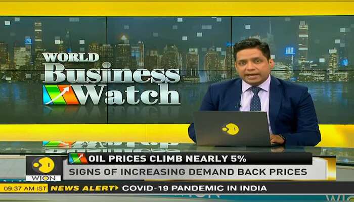 Oil price climbs nearly 5% on signs of increasing crude demand