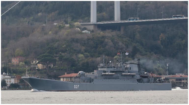 Russia sends two warships to Black Sea amid tensions with Ukraine