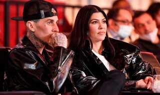 Kourtney Kardashian, Travis Barker react to Scott Disick's alleged DMs about them