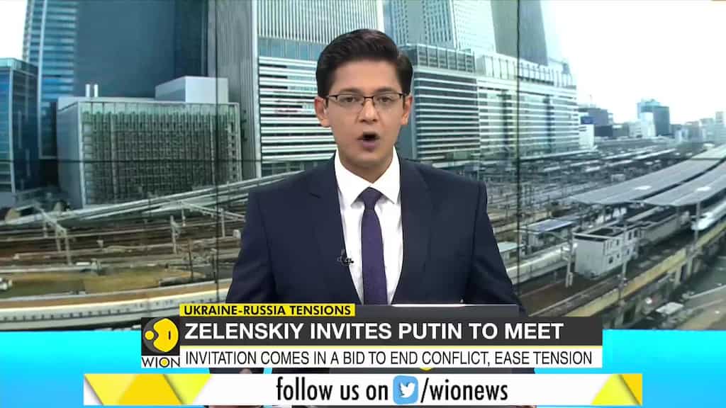 Ukrainian President Zelensky invites Russia's Putin to meet