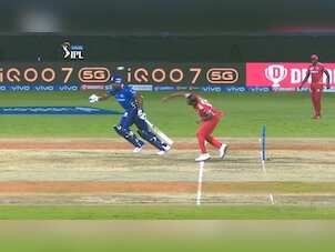 IPL 2021: Kieron Pollard leaves crease before ball being bowled; sparks debate