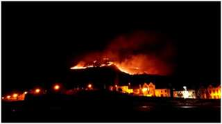 Mountain fire in Northern Ireland rages on third day