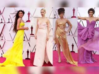 Oscars 2021 Red Carpet Fashion: Celebs glam up for the awards